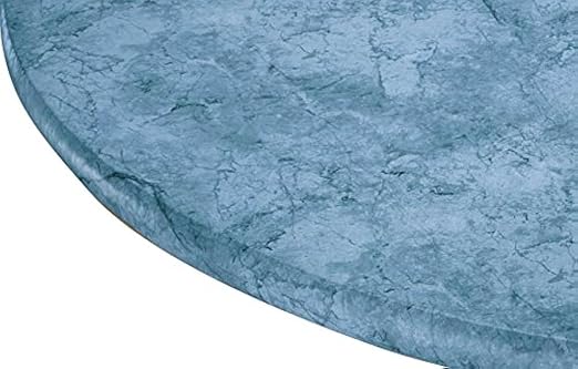Miles Kimball Marbled Vinyl Elasticized Table Cover 45" - 56" Dia. Round