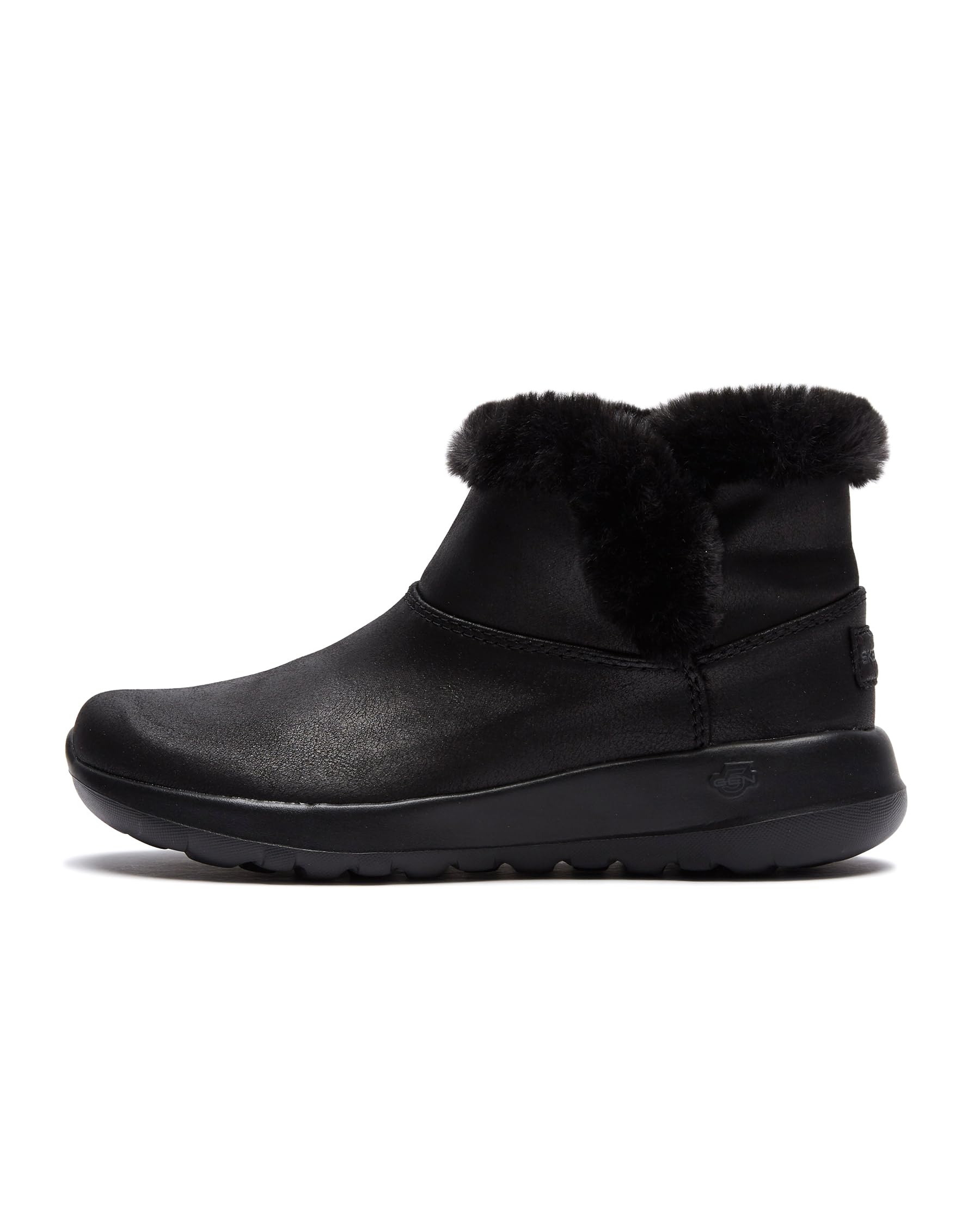 Go Joy Skechers Black Leather Ankle Boots Buy SKECHERS Womens On