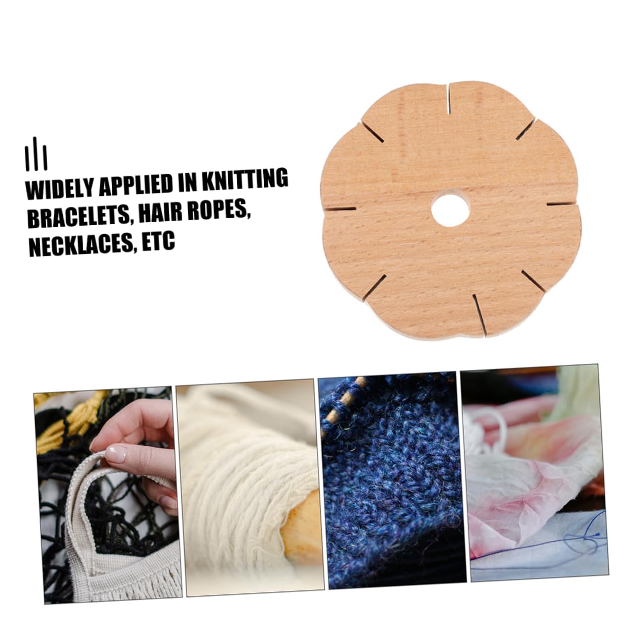 Operitacx 12stücke Teiliges Armband Strickscheibe Aus Holz Knüpfstern Für Kreative Armbänder Freundschaftsbänder Und Mehr Für Bastelprojekte Und Festivals