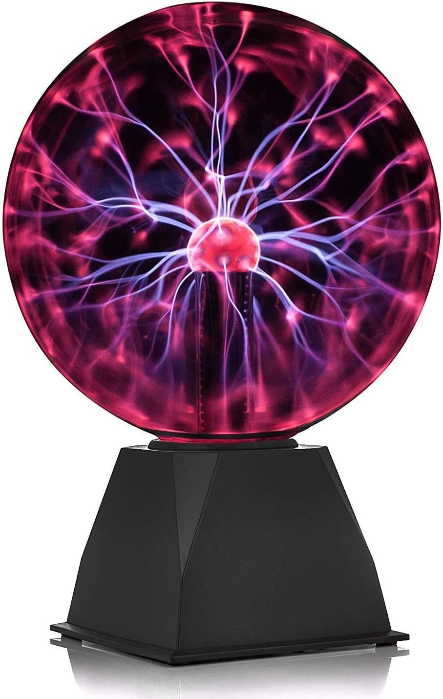 LETTUCE EAT ® 8 Inch Mega Plasma Ball Touch & Sound Activated Lightning Display Light Up Electric Globe Lamp Night Light (2015)