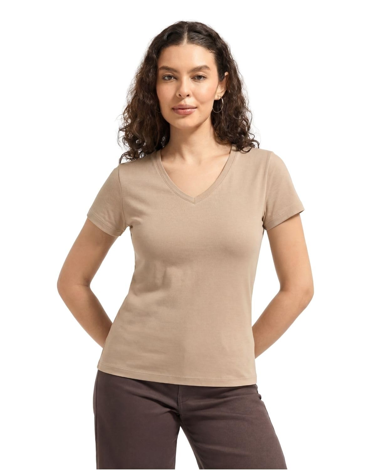 wellbi Women’s Bamboo V-Neck T-Shirt | Ultra Soft, Breathable, Cooling, Stretch Tee for Workout, Yoga, Gym & Everyday Wear | Eco-Friendly Top for Girls, Lightweight & Comfortable Top-picture-15