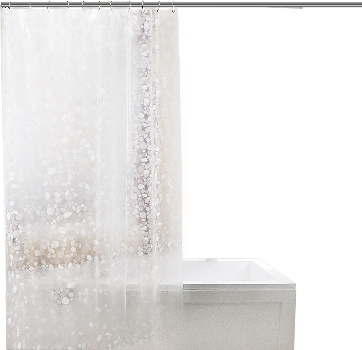 Myuilor Bathroom Shower ​Curtain Liner, 80x95 Inches PEVA 3G Shower Curtain Liner with a Set of Grommet Holes, Waterproof Thin Plastic Liners