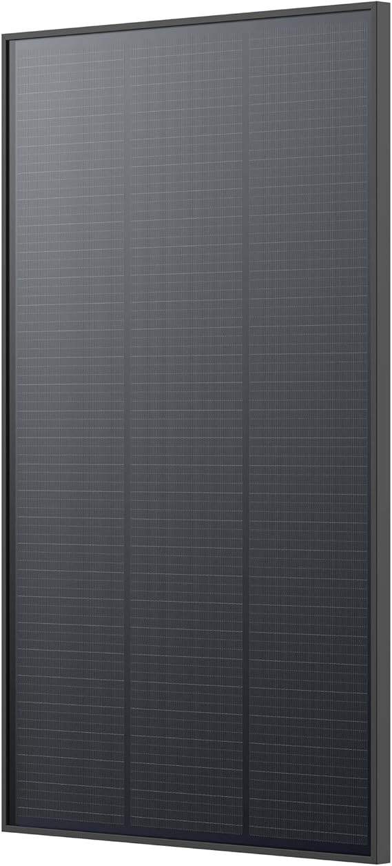Solar Panel - Monocrystalline Solar Panel - High Efficiency Thanks to Shingled Technology - Photovoltaic Solar Cell for Home Commercial & Industrial - (150 W)