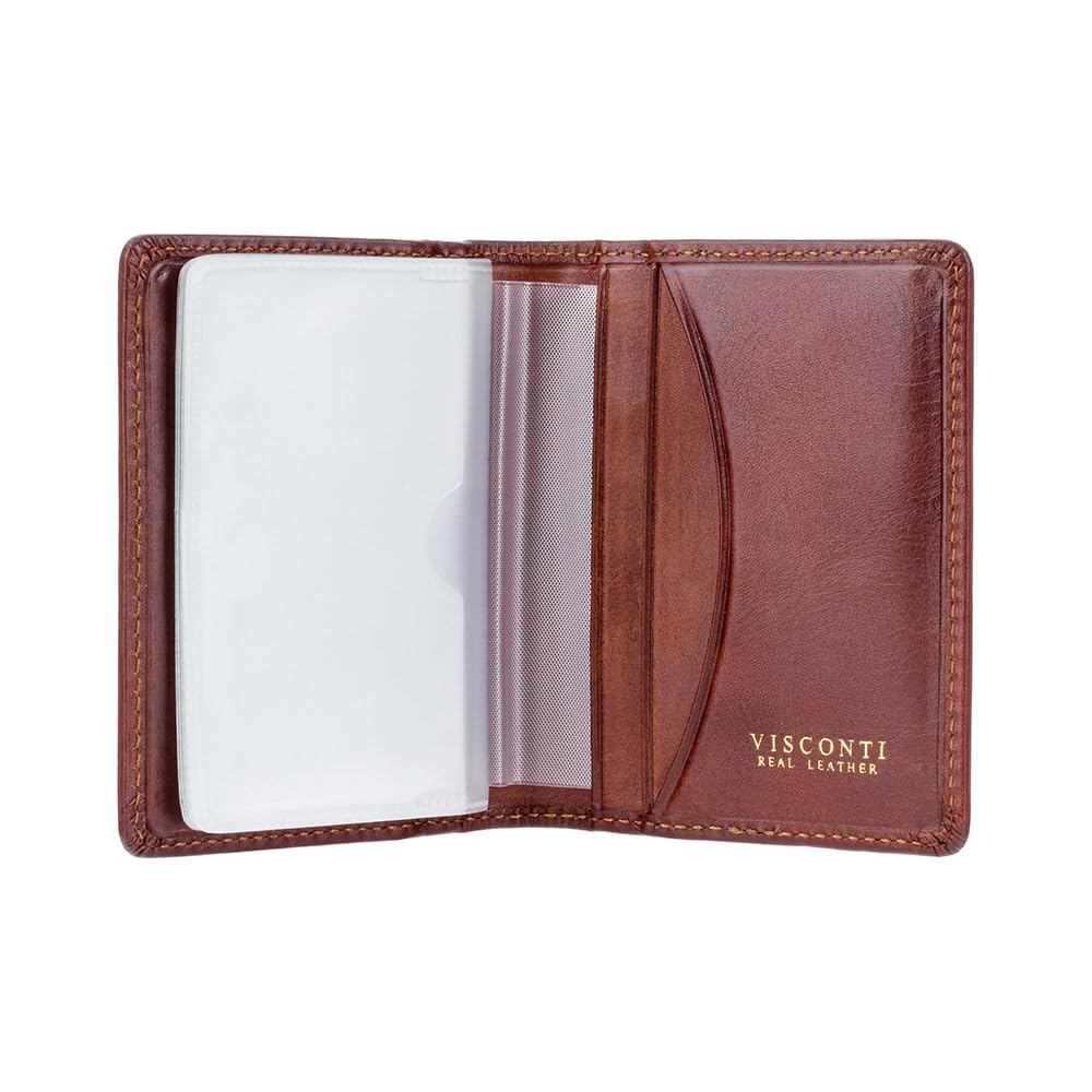 Tuscany 40 Secure RFID Blocking Genuine Leather Wallet (Tan)