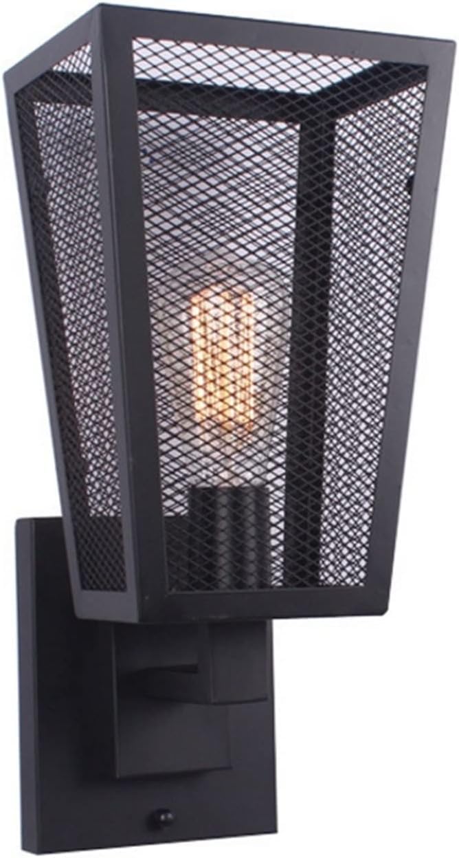 SXECAEPS Wall Lamps Sconces European Light American Retro Restaurant Industrial Wind Iron Art