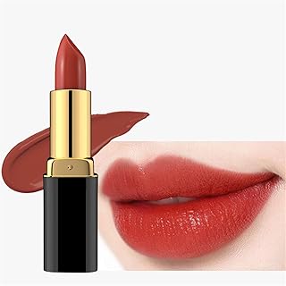Liyen Meiwo Lipstick,Liyenmeiwo Lipstick, Hankey Flame Charm Lipstick,Red Velvet Lipstick,Dark Lipstick,Moisturizing Long-Lasting Waterproof, Non-fading, Brightening (#06 Rusty Red)