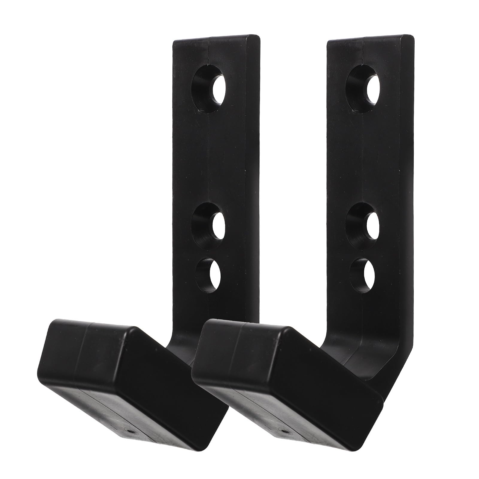 Toyvian 2 Pieces Barbell Stand Brackets J-Hook Squat Rack Wall Mounted for Household Gym Storage Easy Installation