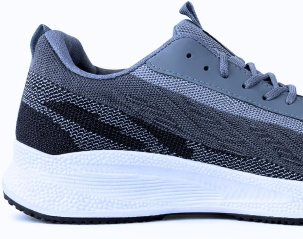 HY-514 Men’s Running Sneakers – Lightweight Breathable Knit Upper, Full-Length EVA Cushioning Midsole, Thick Cotton Insole, Durable Injection-Molded PVC Outsole – Athletic Shoes for Walking, Gym & Daily Wear