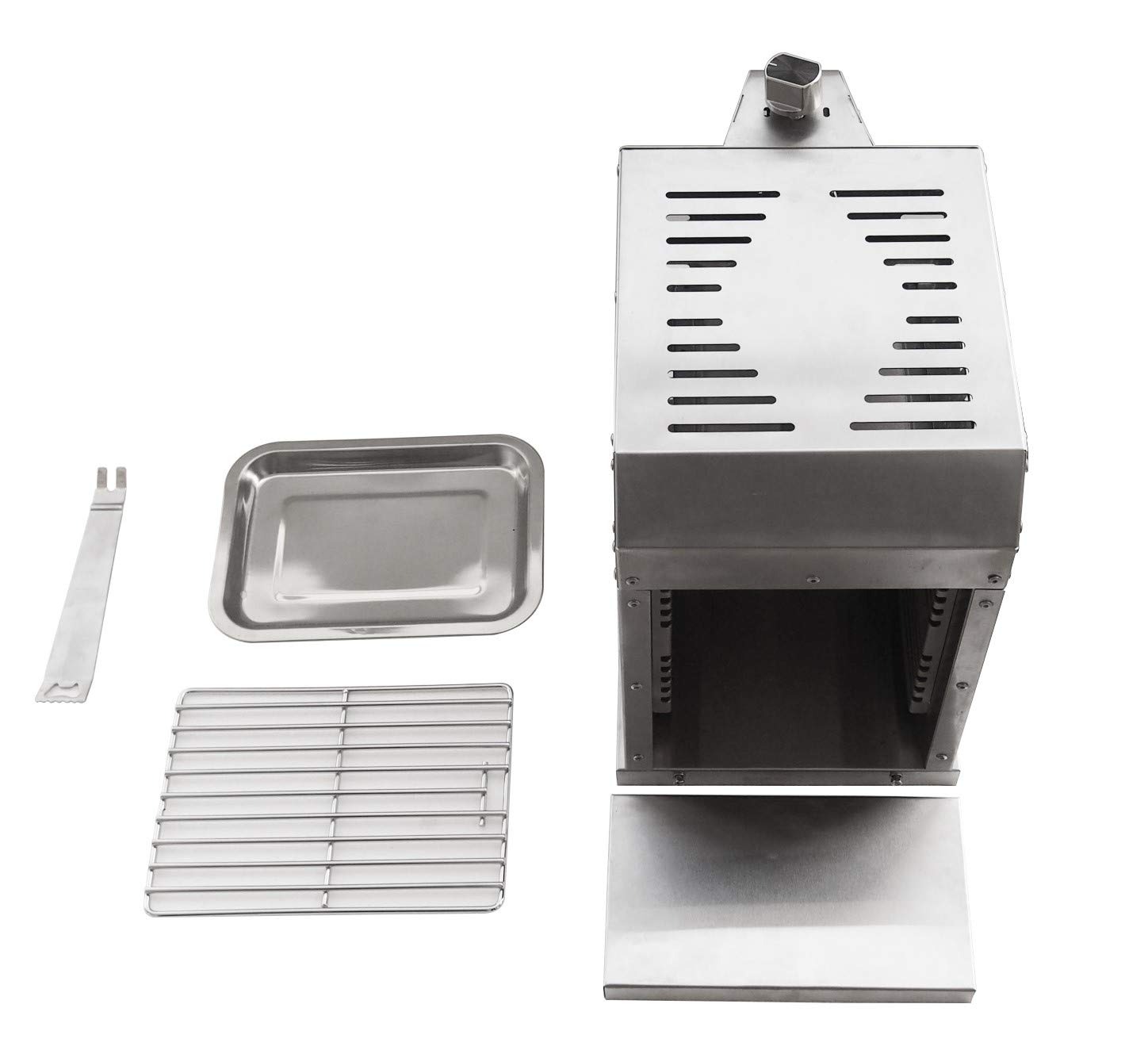 Jet-Line® | Infrarot Steak Hochleistungs Grill Oregon | Outdoor | bis zu 800 °C | Gas | Steakgrill | Elektroimpulszündung | Edelstahl | mit Grillrost und Fettschale