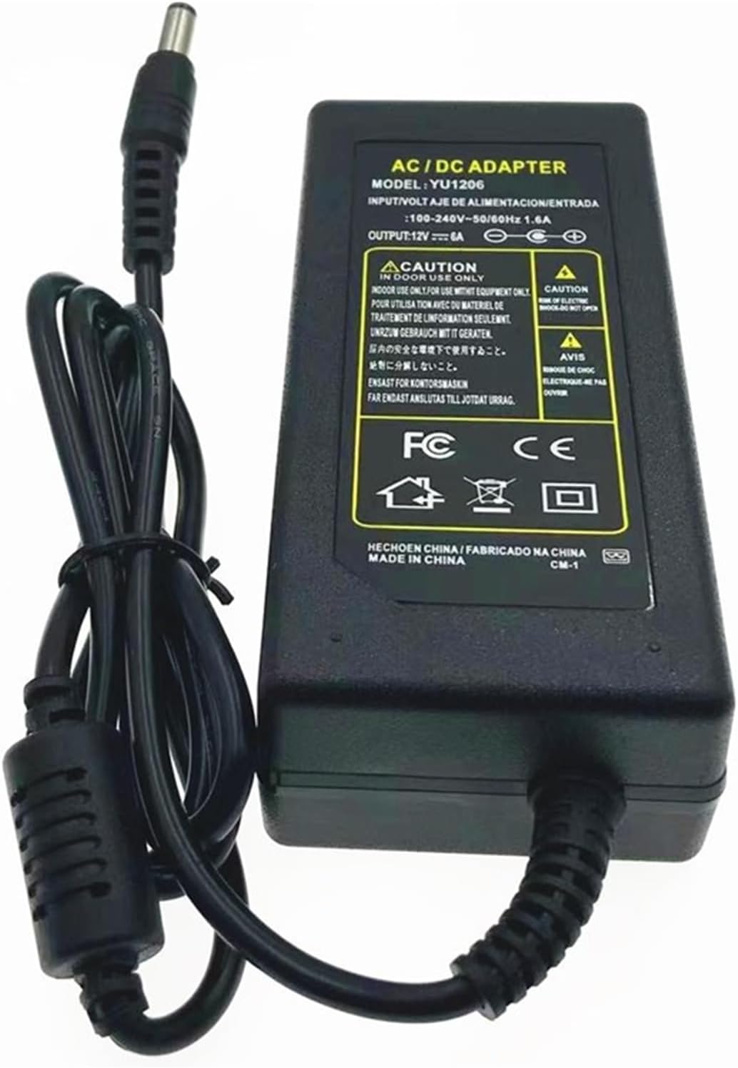12V6A Power Adapter 12V DC Regulated Power Supply LED Light bar Drive LCD Monitor Monitor