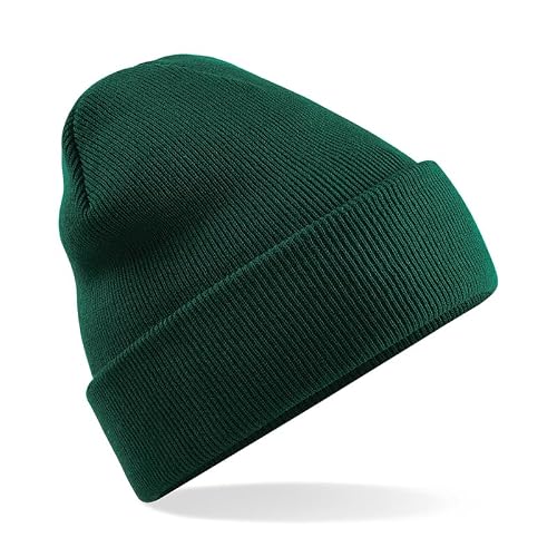 Image of ODT UK Classic Original Cuffed Beanie - Bottle Green - One Size
