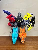 Vista 7 de Robot de transformación de dinosaurio 5 en 1, juego de juguetes desmontables para niños de 3, 4, 5, 6, 7, 8 años, construcción de construcción DIY