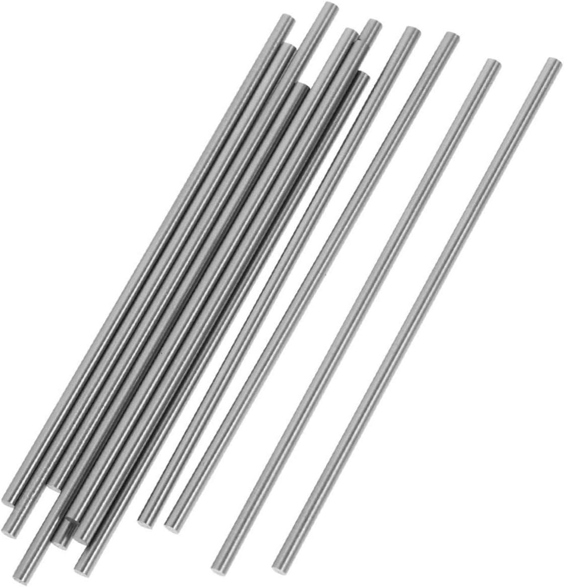 30pcs Round Steel Axles for DIY Models High Speed Steel Rods Precision Engineered for Easy Installation for Cars Boats and Helicopters Blocking Accessories for Crafts