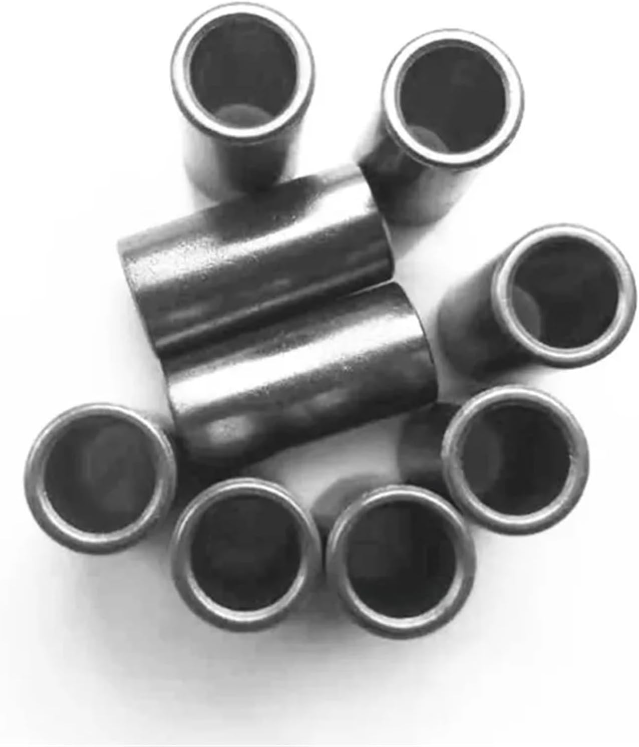 10pcs/lot Inner Diameter 8mm Outer Diameter 11mm Lenght 5/14/22mm Powder Metallurgy Iron Base Bushings Shaft Sleeve(8 x 11 x 5mm)
