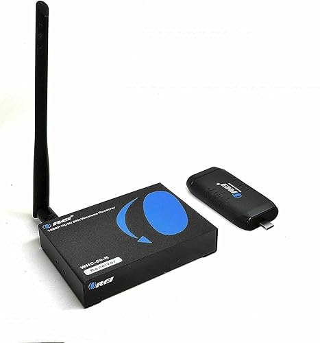 OREI Extensor HDMI inalámbrico transmisor y receptor dongle 1080P tipo USB-C a HDMI - Hasta 50 pies - Perfecto para transmisión desde laptop, PC,