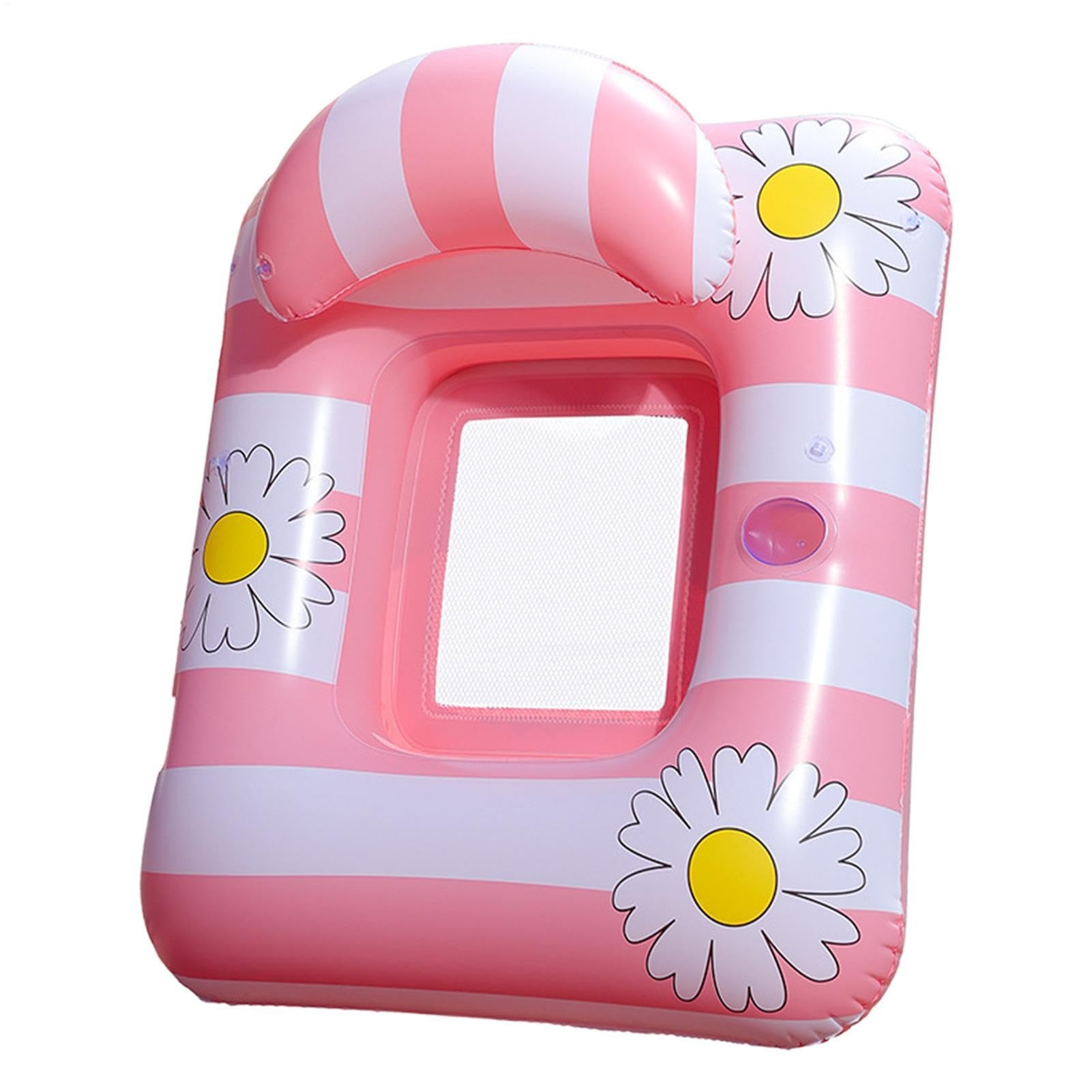 Hamac flottant de piscine, chaise longue gonflable robuste pour adultes – pour la natation, le lac, la rivière, les jeux de fête d'été, quai de bronzage, croisière intérieure et extérieure