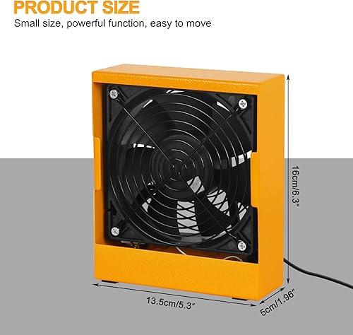 Miniatura 4 de Extractor de humo de soldadura, removedor de humo, absorbente de prevención de humo, ventilador de trabajo DIY de 12 V para estación de soldadura