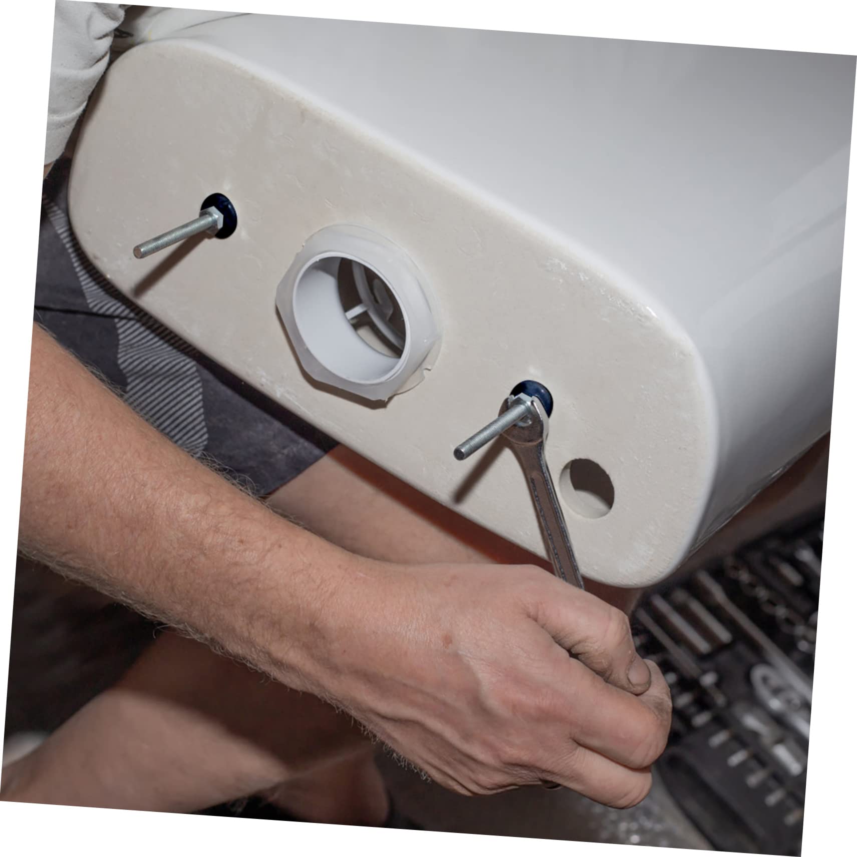 3 Set guarnizione del WC parti adesivo accessori per cassette wc kit accoppiamento tenuta wc lavabiancheria per la casa anello di tenuta cassetta wc gomma da cancellare Nero