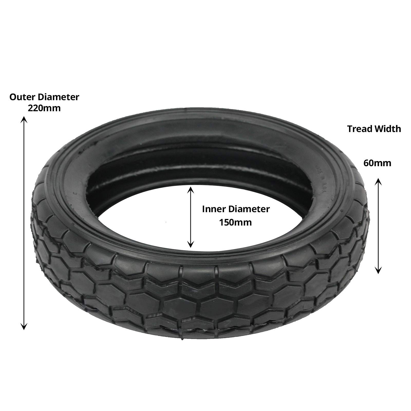 SPARES2GO zapasowy pasek do kosiarki Honda HRA-536, HRA-2160, HRC-216, HRD-536, HRH-536 Series (3-pak, 220 mm)