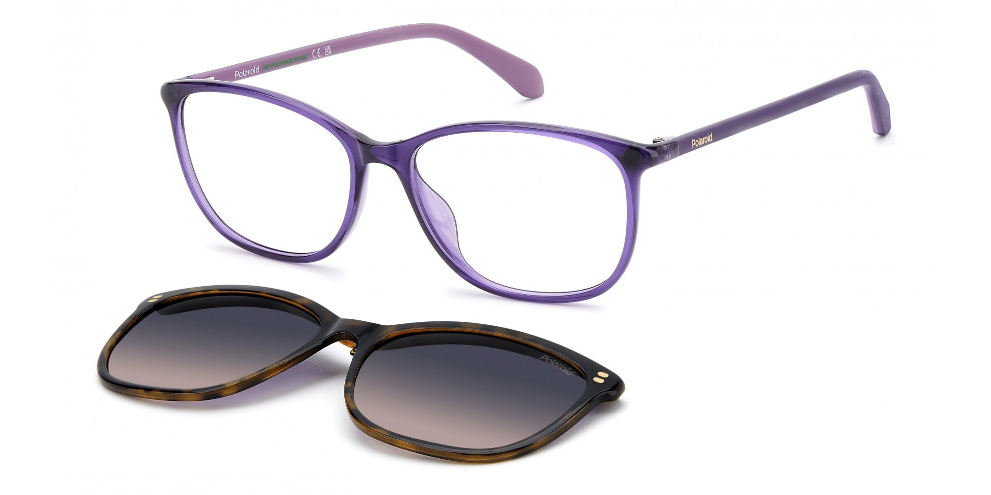 Polaroid Okulary Vista PLD D642/C Violet 55/15/125.1 damskie