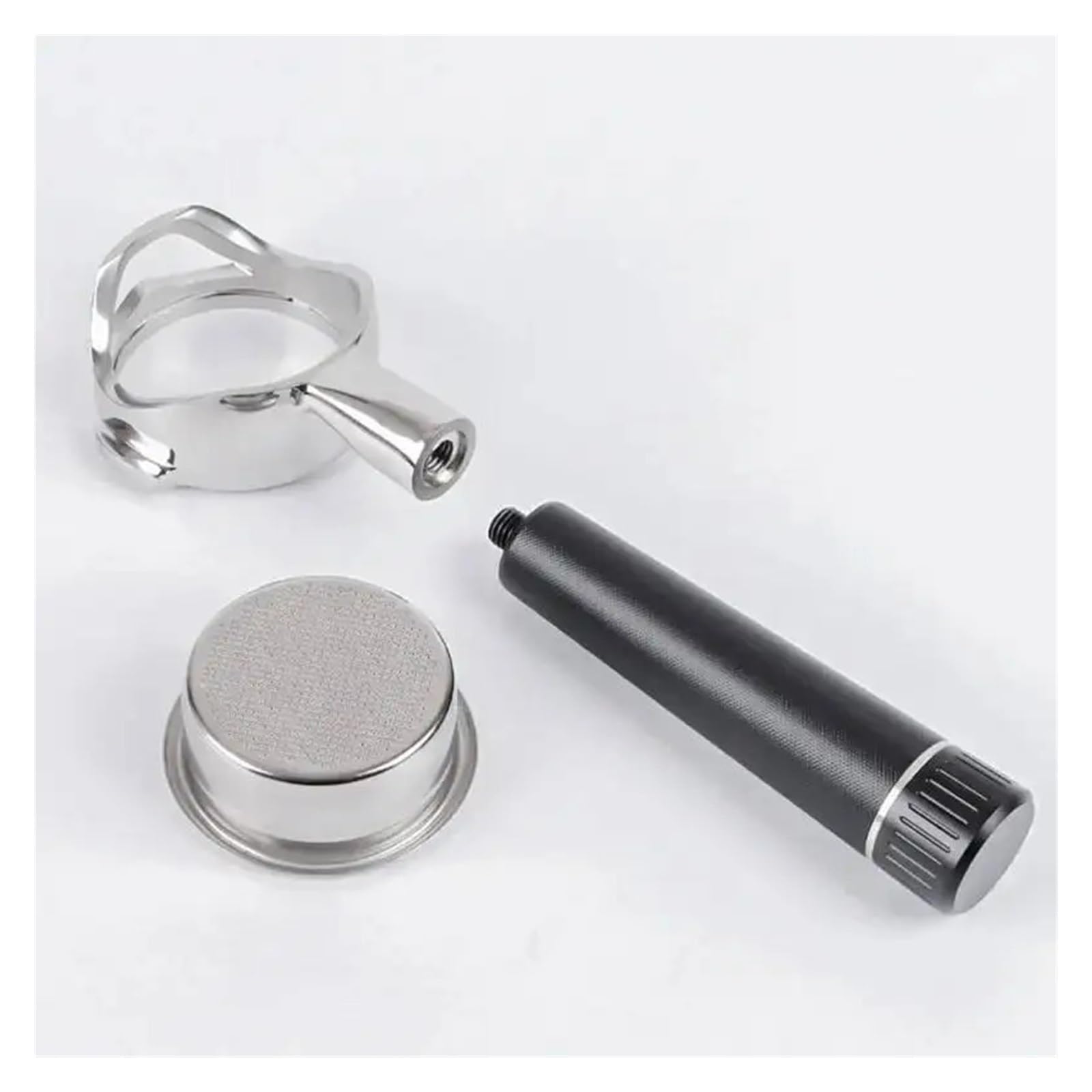 58 mm 2 orejas para E61, compatible con EXPOBAR, compatible con Rocket, compatible con Gemilai, portafiltro hueco sin fondo, filtro de café de acero inoxidable, filtro modificado para espresso | 58 mm-E61-C2