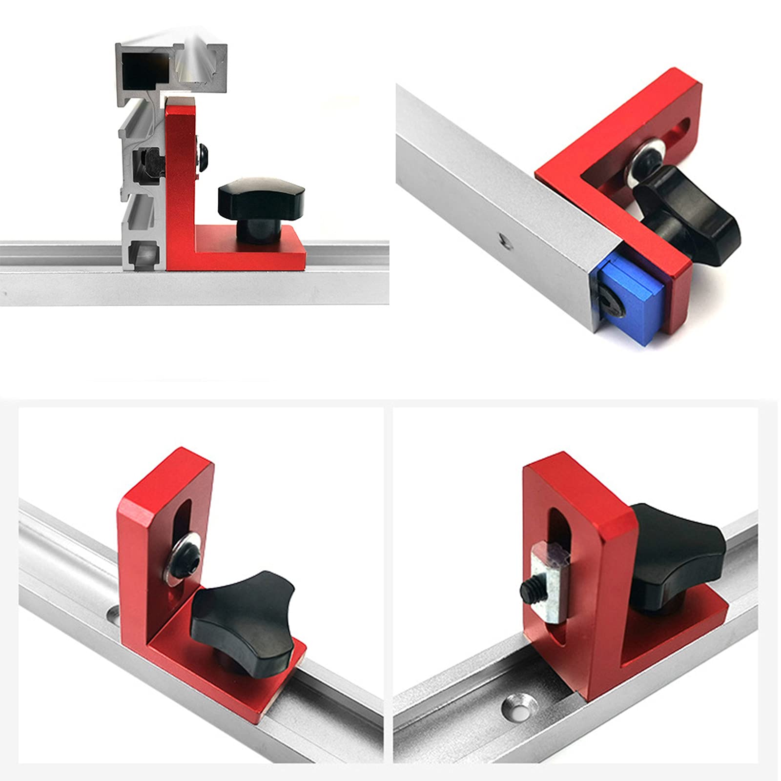 FermoScorsoio Per Binario A T - 45 Tipo In Alluminio Per Slot 30mm | Falegnameria E Lavorazione Legno