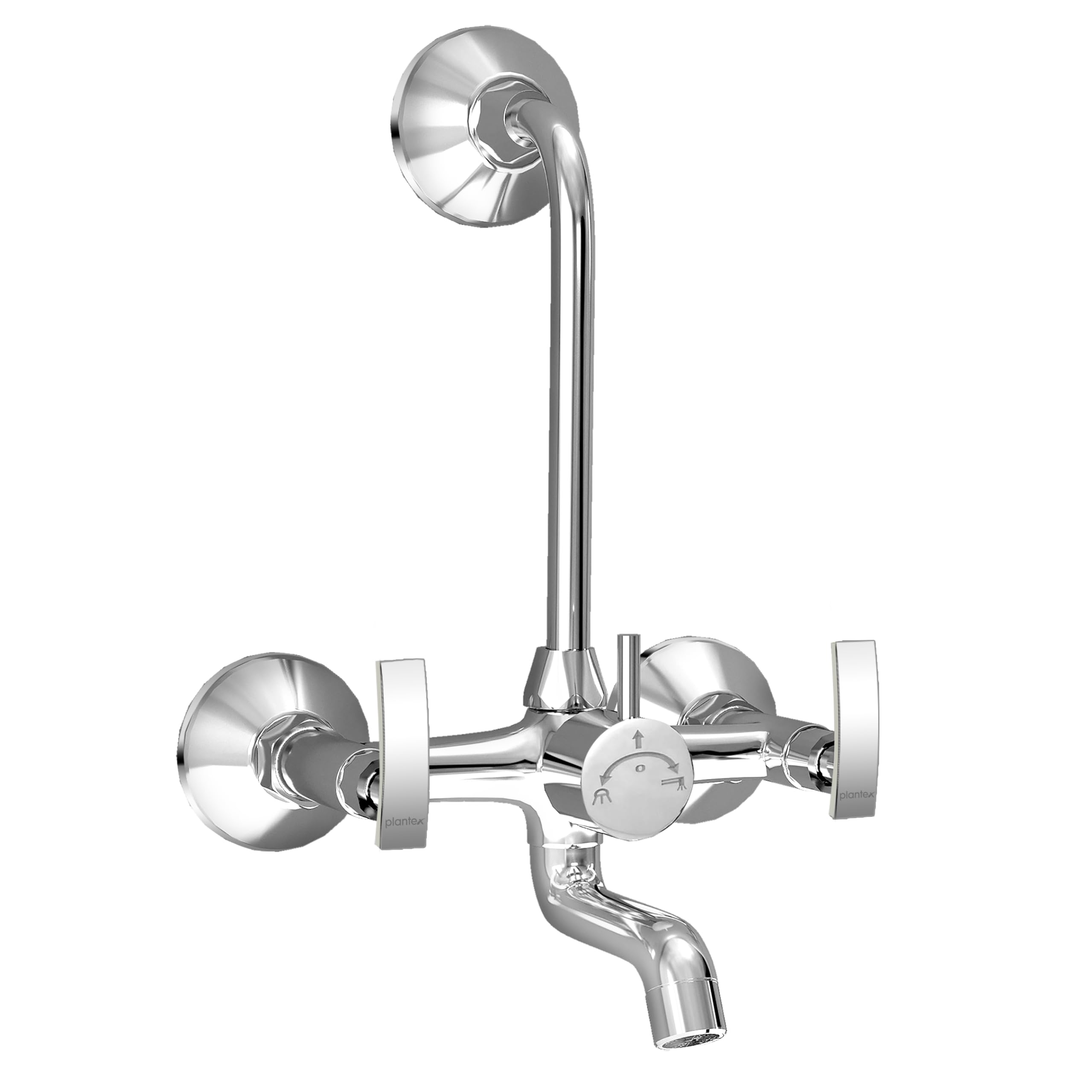 Plantex Pure Brass Wall Mixer 3-in-1 tap with L-Bend Provision for Showerhead & Hand Shower/Mixer Tap for bathroom with Brass Wall Flange & Teflon Tape/Wall Mixer for Bathroom-(COL-1019-Chrome) (B0943SXXXD) Amazon Price History, Amazon Price Tracker