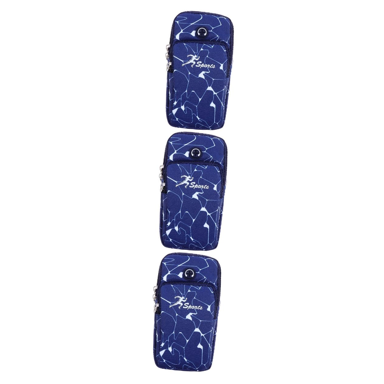 COLLBATH 3stücke Wasserdichtes Armband Handy Pouch Für Sport Und Joggen Atmungsaktive Oxford-Tasche Für Smartphones Schlüssel Und Zubehör Für Outdoor-aktivitäten