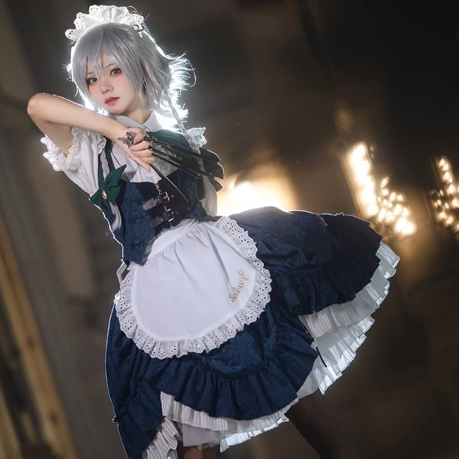 ※匿名配送※ 十六夜咲夜 コスプレ衣装 東方Project Amazon.co.jp: 【Sanjucos】 十六夜 咲夜(いざよい さくや
