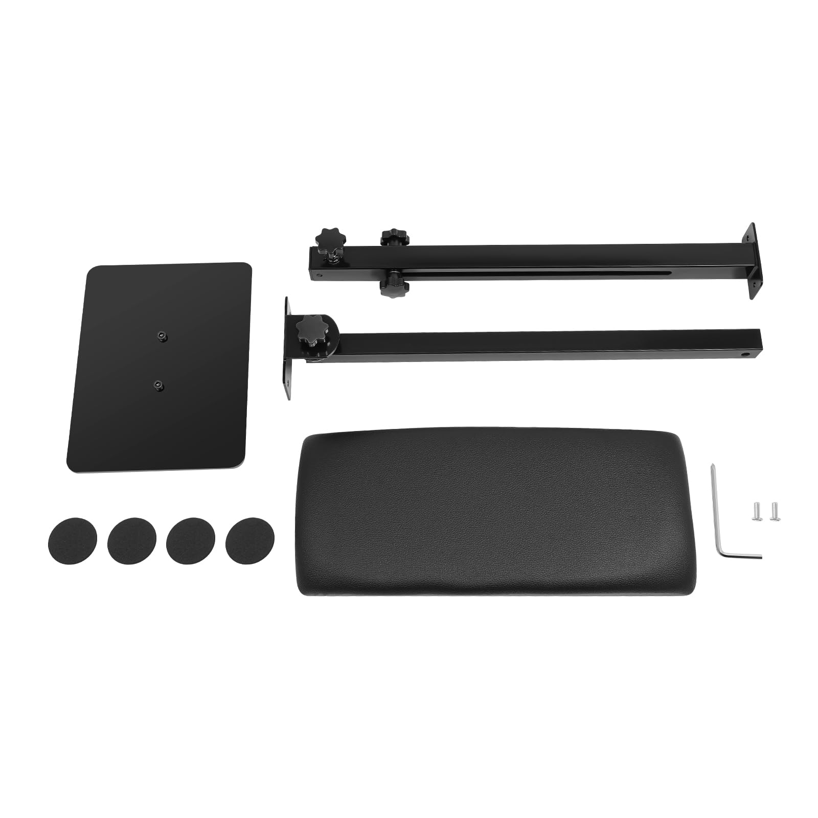 Reposabrazos para tatuaje, 68 – 100 cm, altura ajustable, color negro