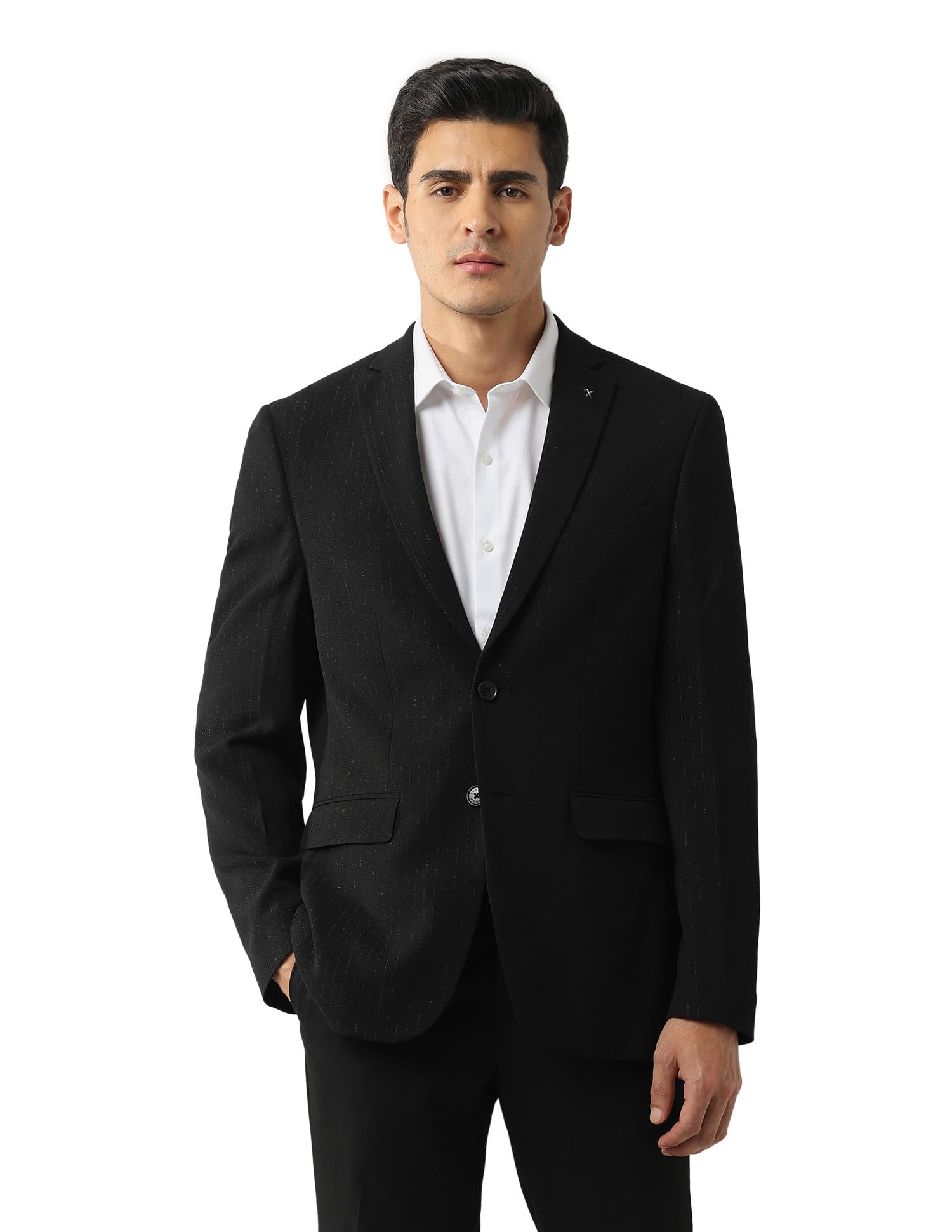 arrow Men's Slim Blazer (ARAJBZ5054_Black-picture-29