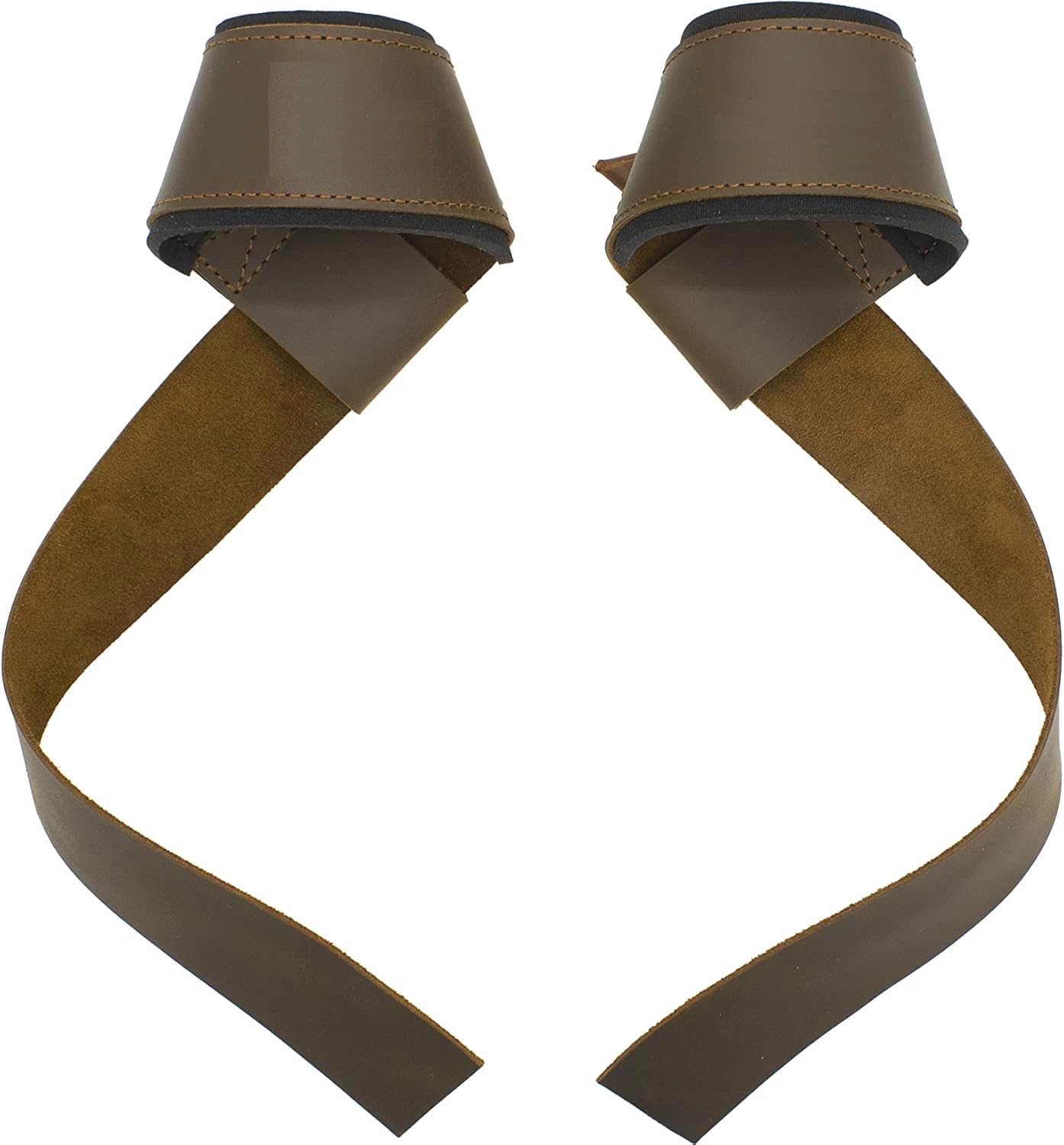 Leosportz Weight Lifting Strap Wrist Support for Gym Workout - Leather Straps Gym Accessories for Weight Lifting Men and Women | Wrist Strap For Gym Wrist Support | Grip Gym Straps (Leather-brown)