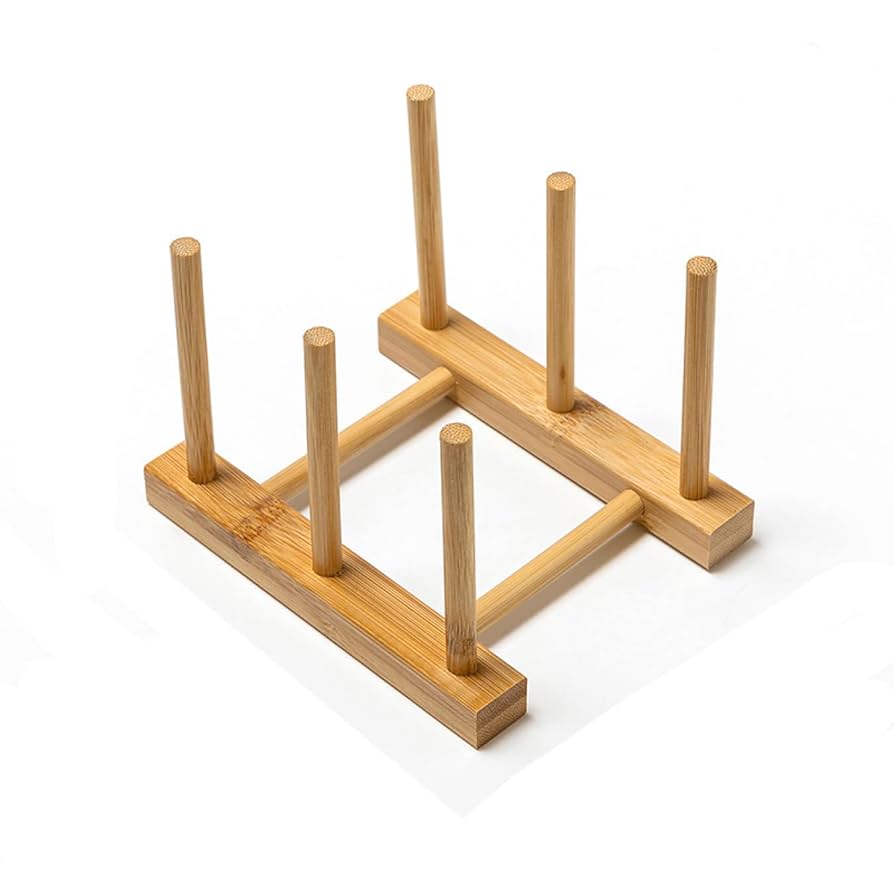 Amazon｜[VANDROUP] 6個入り 木製ディッシュスタンド お