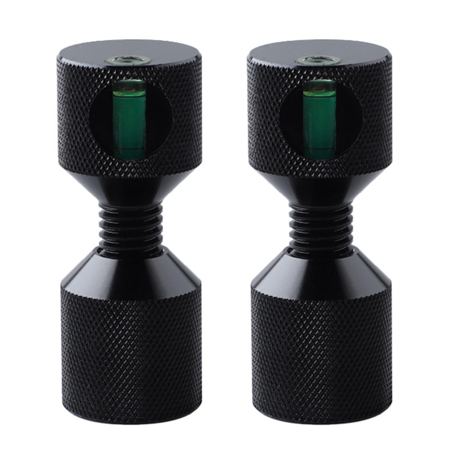 Uqezagpa Black Precisions Leveling Pin 1-1/8" Flange Two Hole Pin Integrated Bubble Levels For Accurate Tool Alignment Alignment Tool