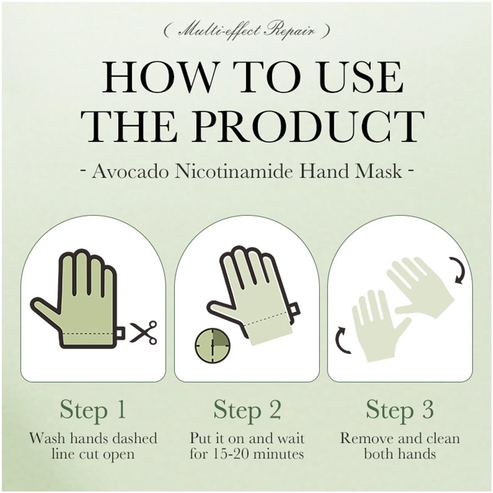5 Paires Masques Hydratants et Exfoliants pour les Mains, Masque pour Mains A l'Extrait d'Avocat, Hand Mask, Hydrate Profondément la peau Endommagée, Pour Les Mains Sèches Vieillissantes et Gercées