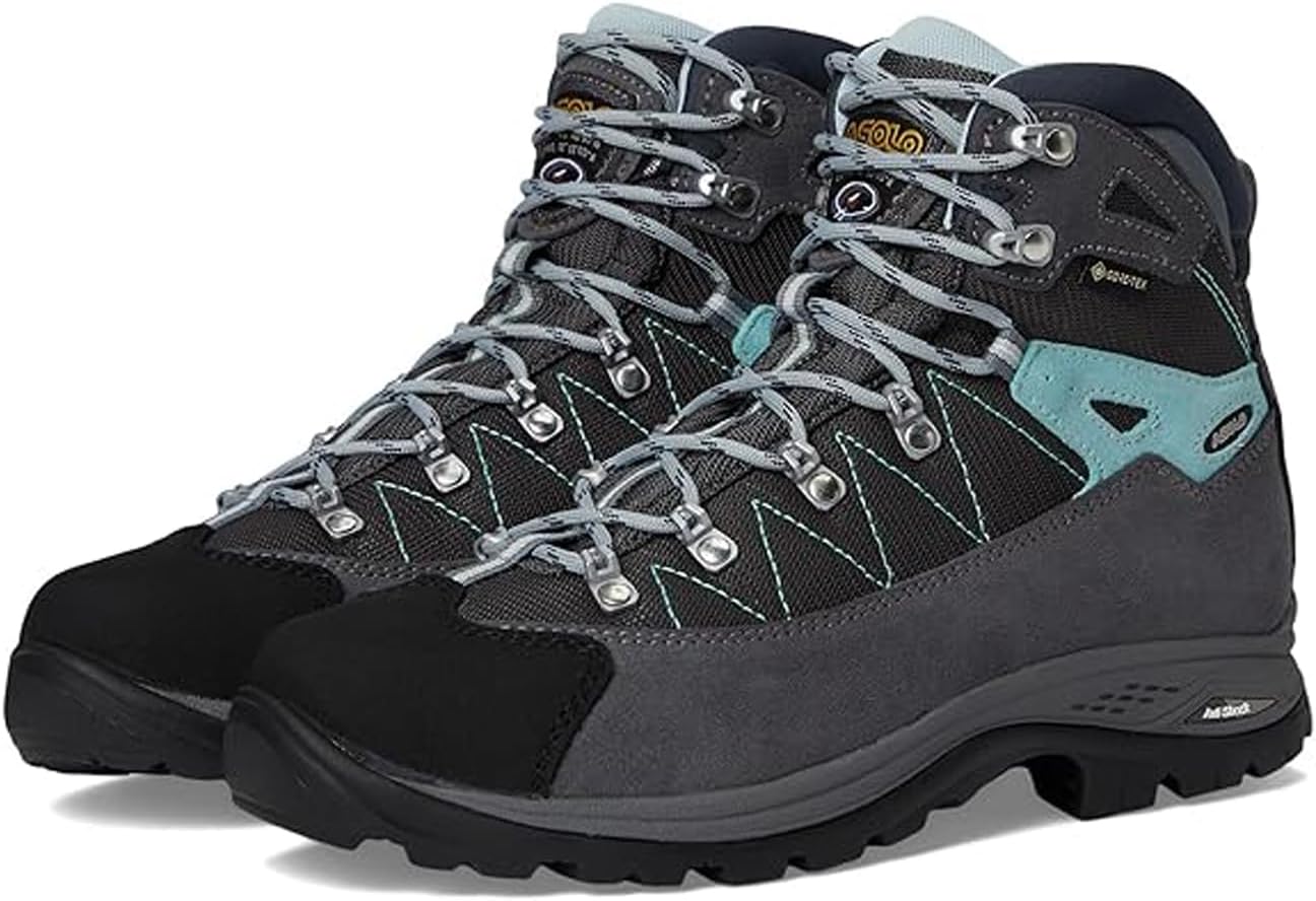 ASOLO Women's FINDER GV Water-Resistant Breathable Lightweight Cushioned Suede High Ankle Trekking Hiking Boots | Leather Cap