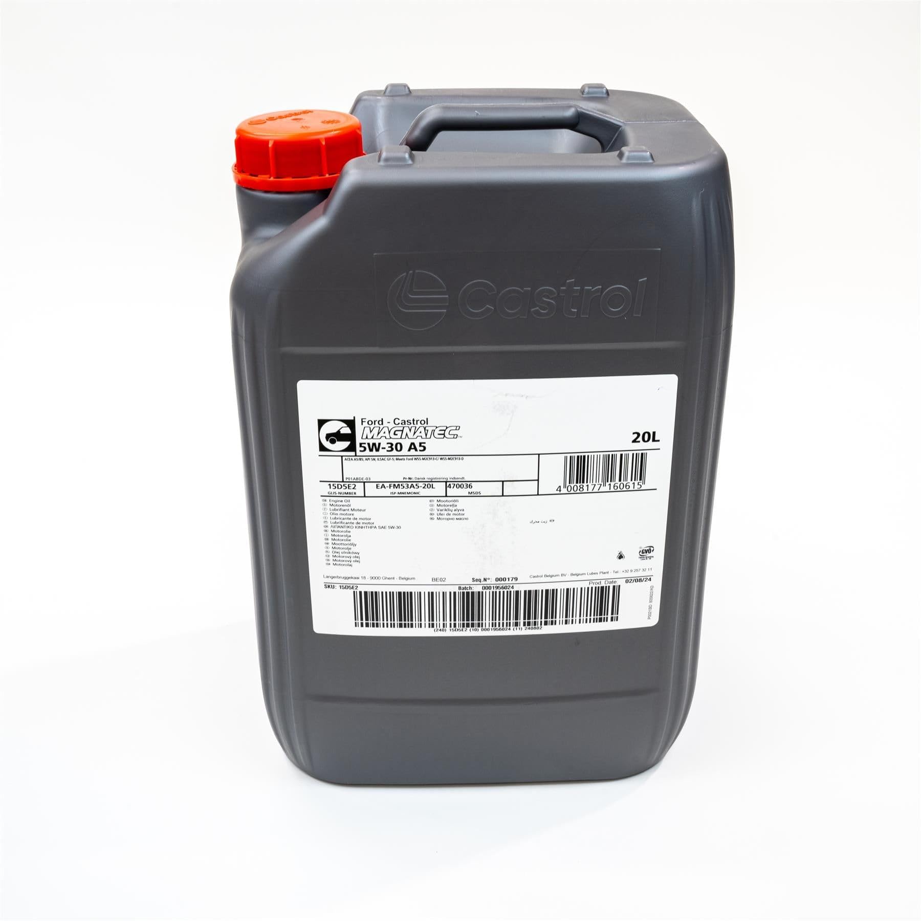 メンテナンス CASTLE MOTOR OIL 5W-30 SP GF-6A 20L Castrol Magnatec A5 5W30 Engine Oil Fully Synthetic 20L 20 Litre