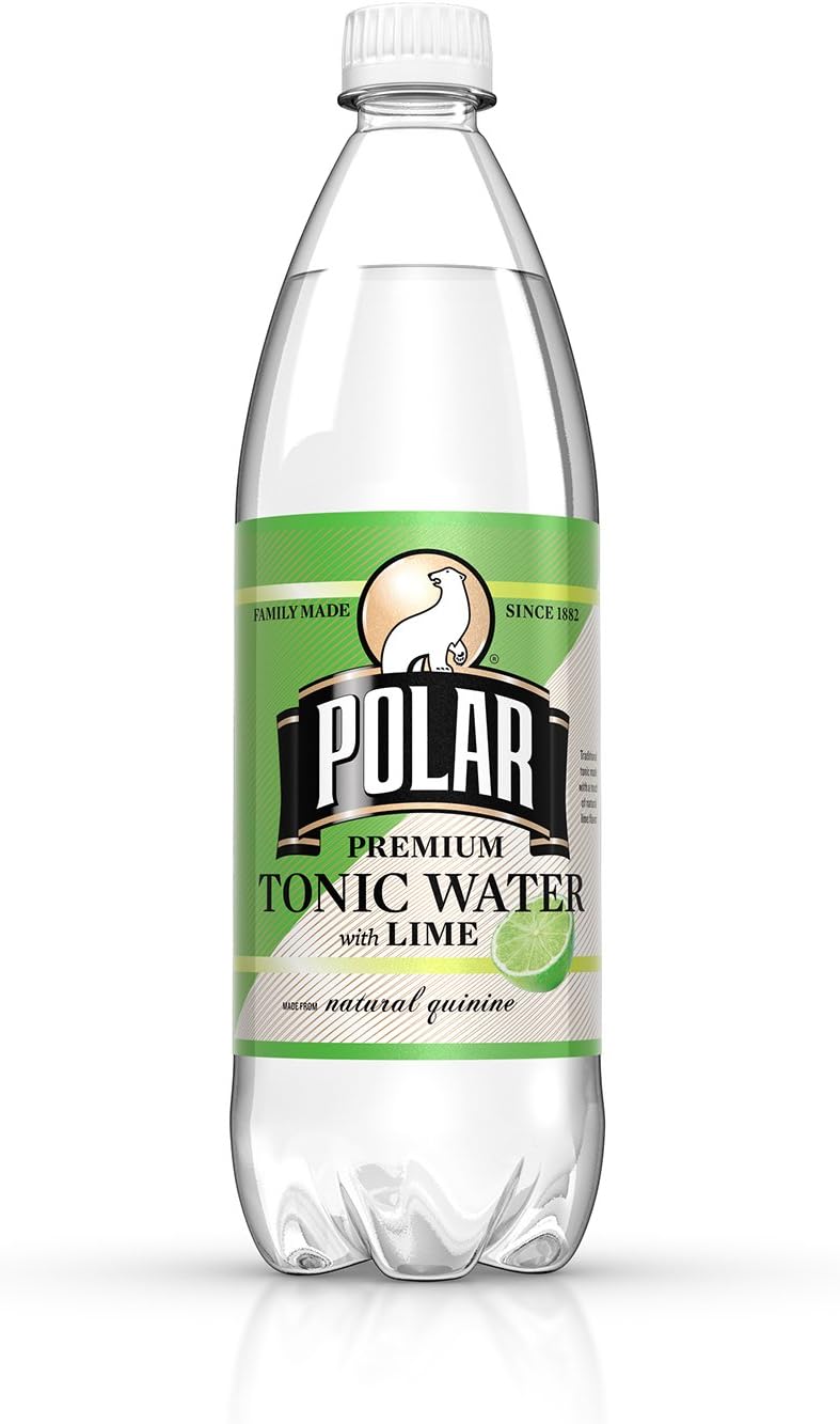 Polar Beverages Diet Tonic Water, 33.8 Fluid Ounce (Pack of
