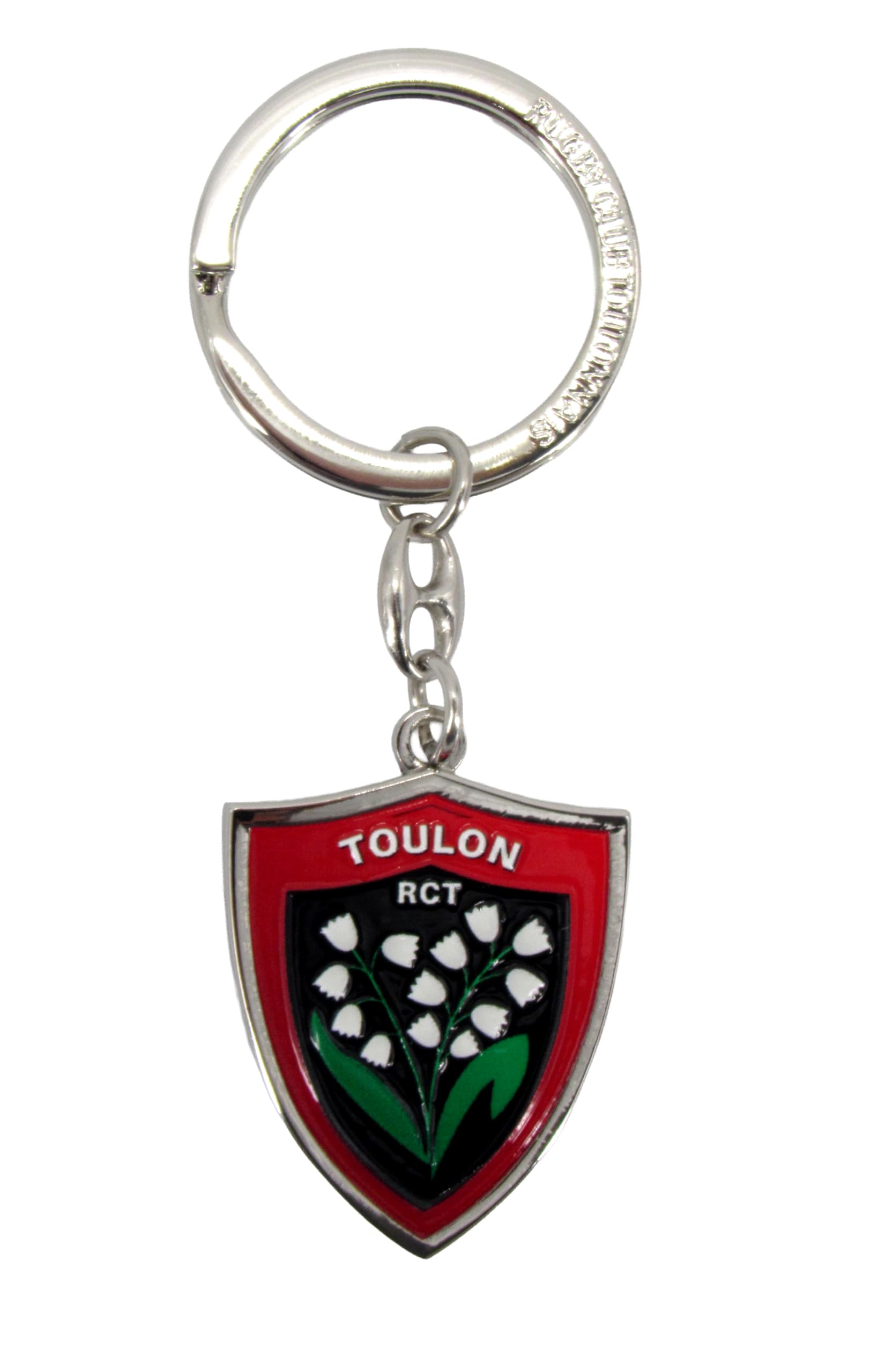 Racing Club Toulon Unisex Metal Official Rugby Club Toulonnais Collection Key Ring