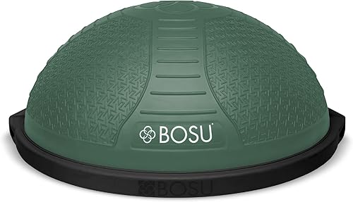 Miniatura 21 de Entrenador de equilibrio de media bola BOSU para el hogar para entrenamientos de fuerza y flexibilidad con material resistente a las roturas