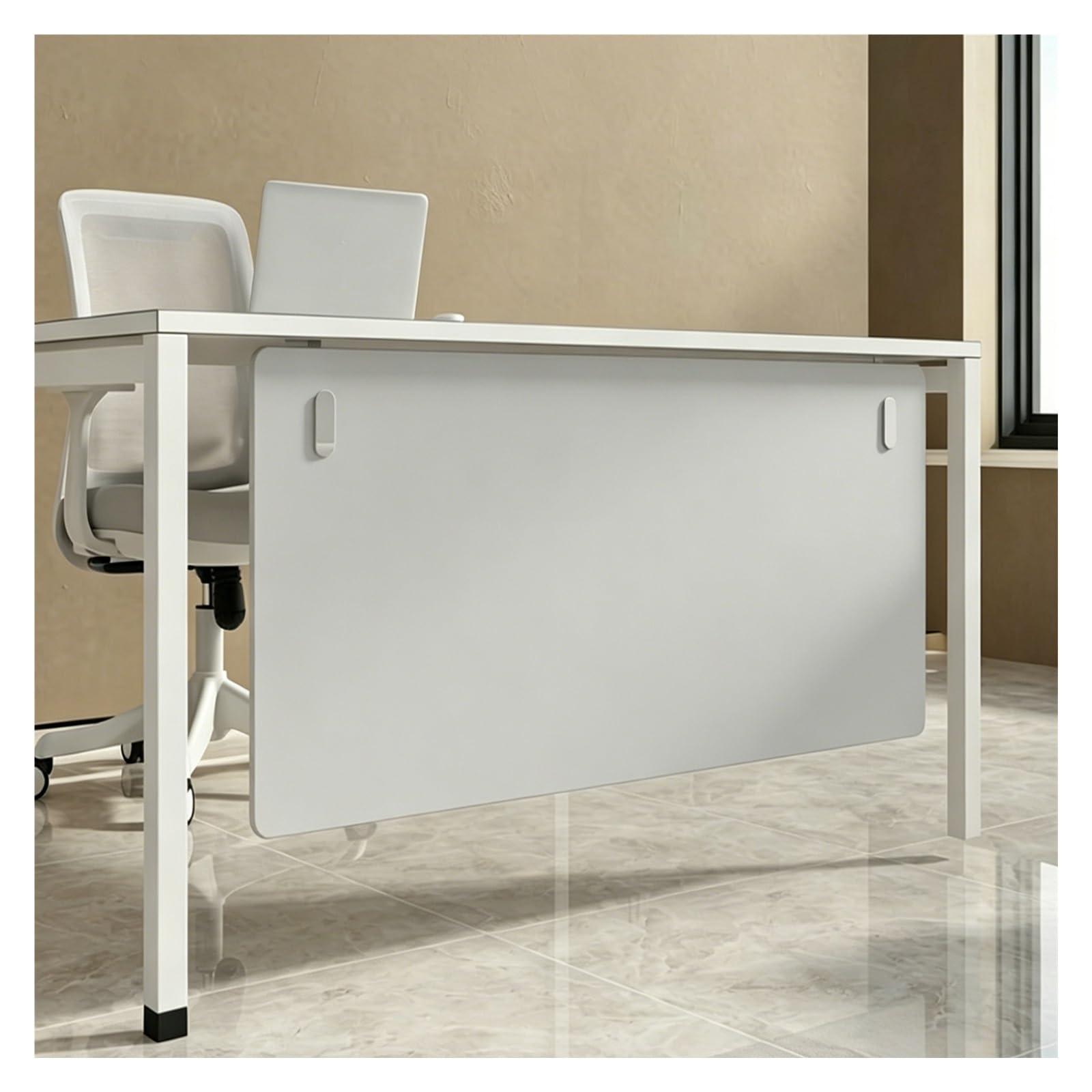 Pannello di privacy sottoscrivania Pannello Modesty Sotto Tavolo, Barriera Privacy per Gambe sotto Scrivania per Affittuari e Aziende, Divisorio Fonoassorbente, Riduce Rumore(Light Gray,52"x12")