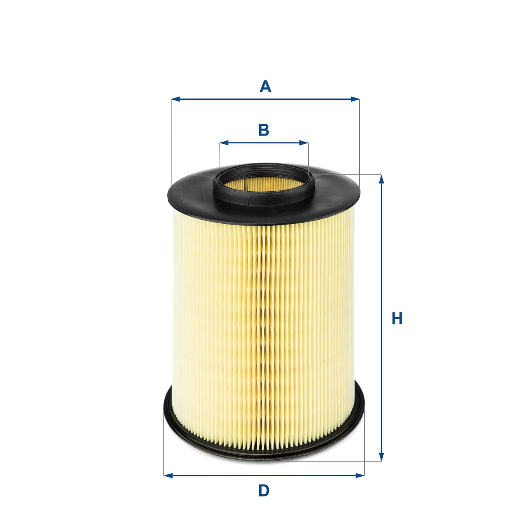 Filtro Aria UFI 27.675.00 - Per Auto Ford, Mazda, Volvo, Dimensioni 153x70x157x205mm - Foto 8
