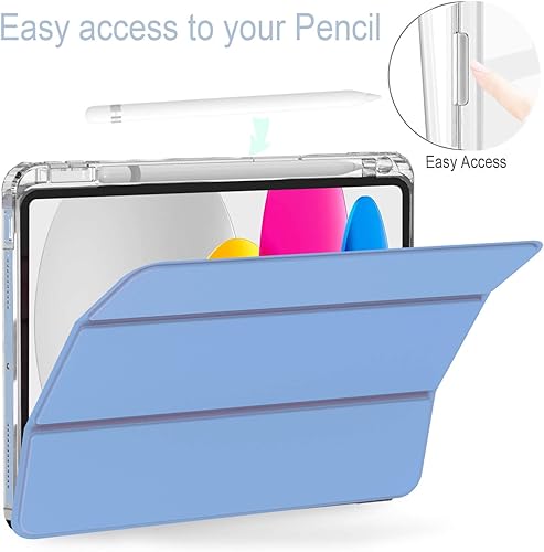 Miniatura 5 de Feams Funda para iPad (A16) de 11 generación de 11 pulgadas 2025, iPad de 10.9 pulgadas 2022, funda delgada para iPad A16, con soporte para lápiz y