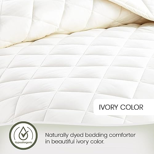 Miniatura 4 de Whisper Organics, Bedding - Manta de edredón pesada y fina, tamaño individual, 100% algodón orgánico certificado GOTS, 300 hilos, peso pesado de 600