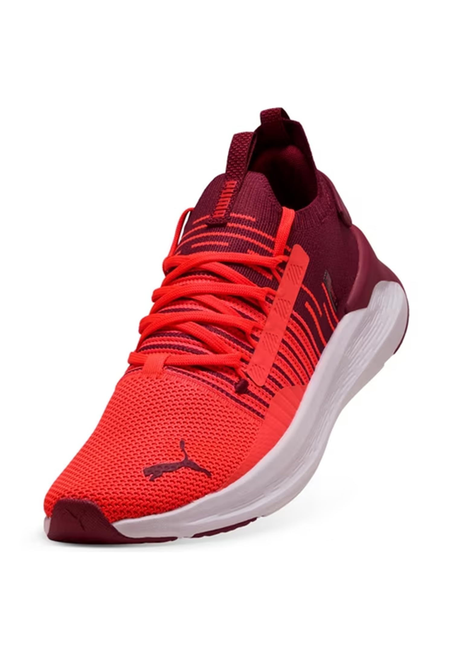 Puma Softride Symmetry Fuzion LS, buty do biegania ulicznego dla obu płci - dla dorosłych, Ultra Red Garnet Glow Glacial Grey, 41 EU