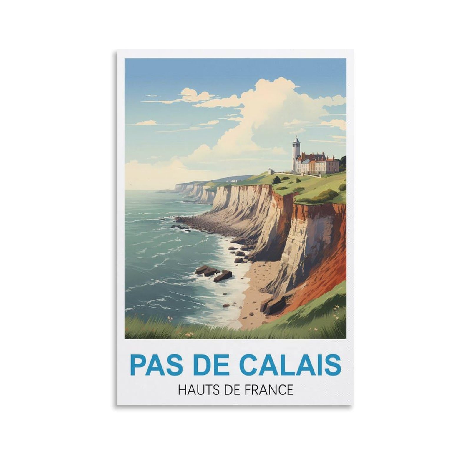 Nprzm A264 Vintage Metal Tin Sign Pas De Calais Hauts De Frances Vintage Metal Tin Sign For Cafe, Bar, Pub, Beer Club Wall Decor 15X30cm