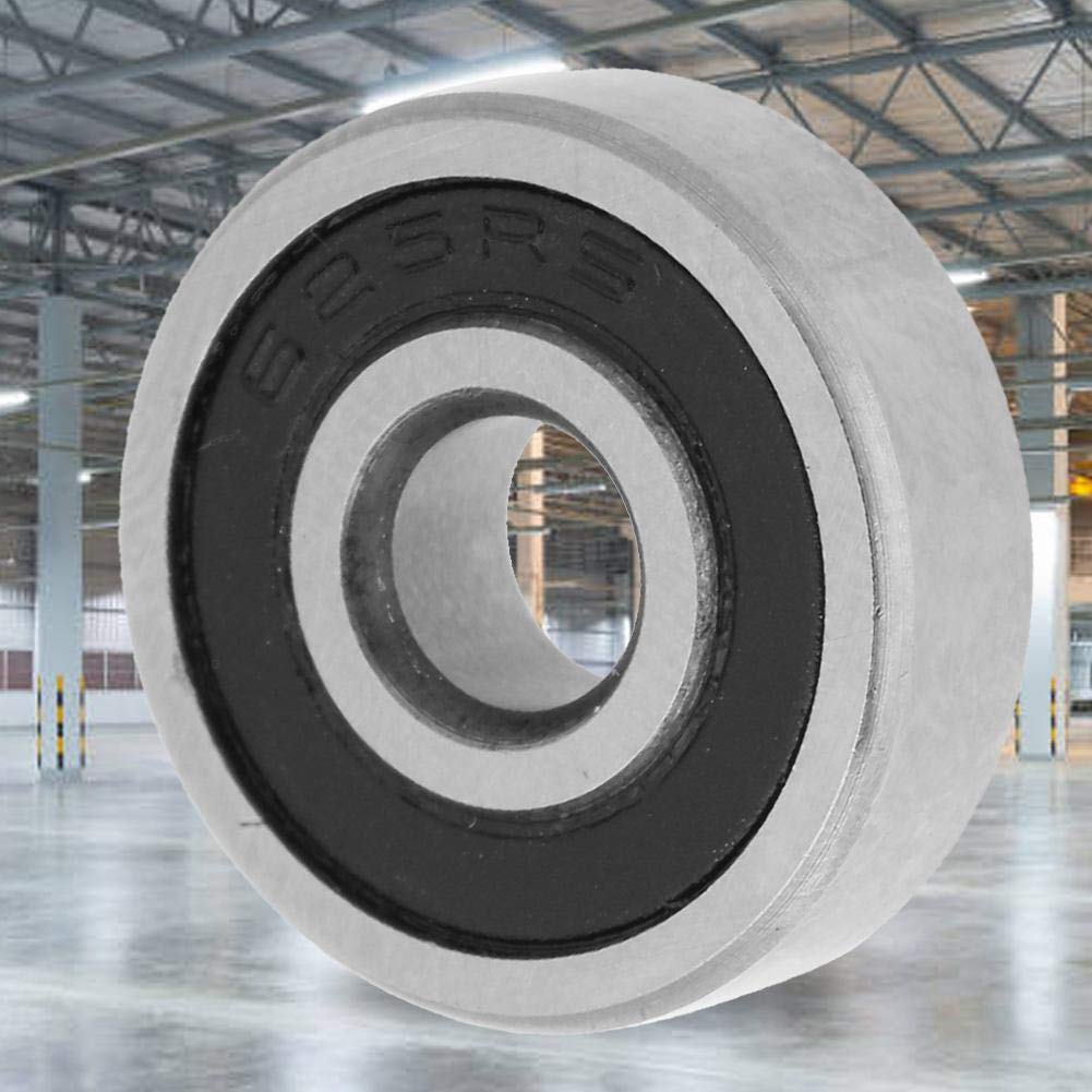 Roulements à Billes, 10Pcs 625-2RS Roulements à Billes à Gorge Profonde Scellés Double Face En Caoutchouc Miniatures Roulements à Billes En Métal (5 × 16 × 5mm