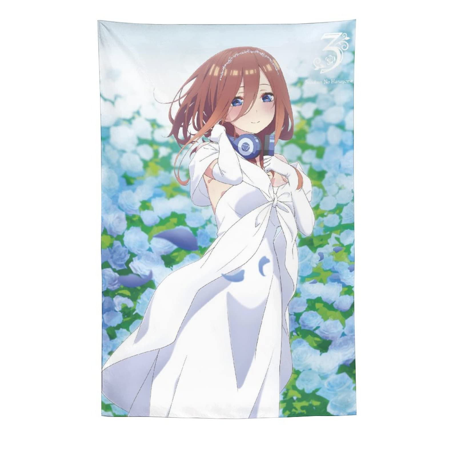 Amazon.co.jp: 五等分の花嫁 中野三玖 タペストリー 写真の背景ライブ