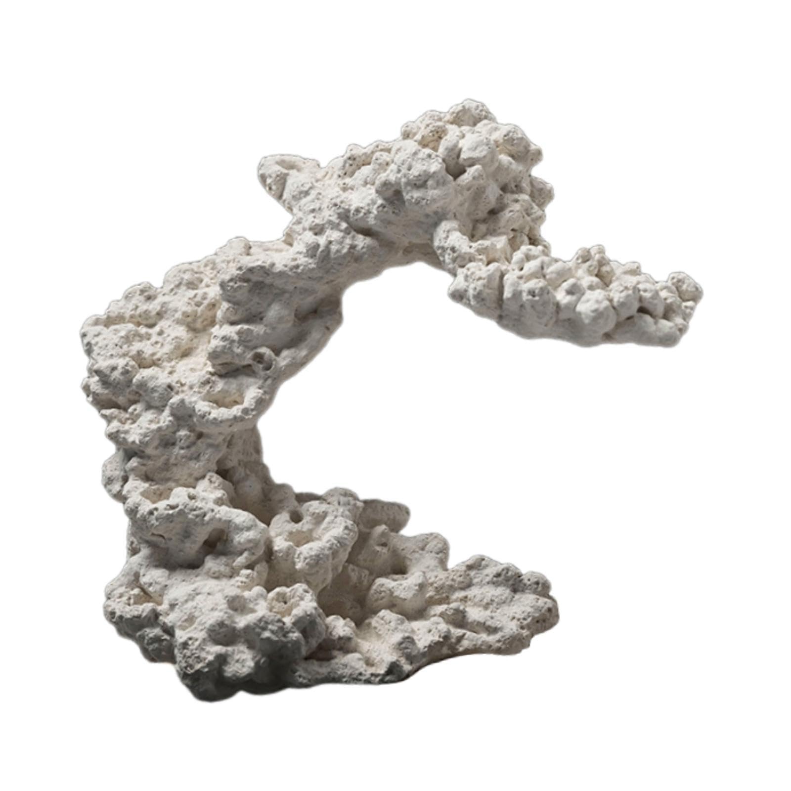 Anémone Ornement Céramique Aquarium Sculpture Abri Poisson Figurine Polyvalente pour Décor Paysager Convient à L'Élevage Décoration Intérieure, Style B