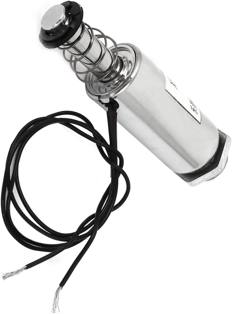 Aexit DC 24V Controls & Indicators 16mm Pull Type Tubular Solenoid Electromagnet w Solenoids Spring Return